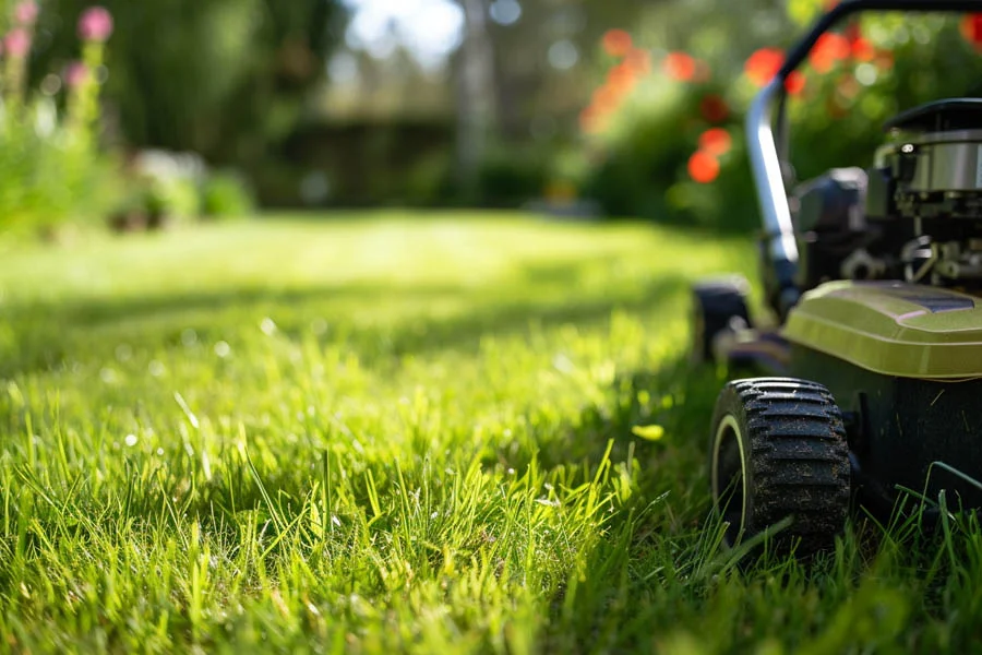 electric powered lawn mower