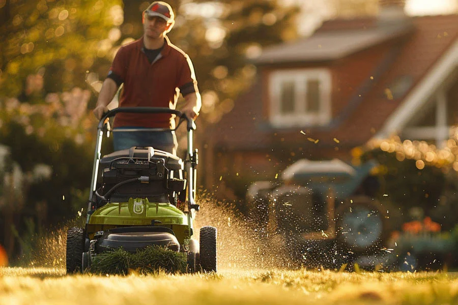 electric powered lawn mower