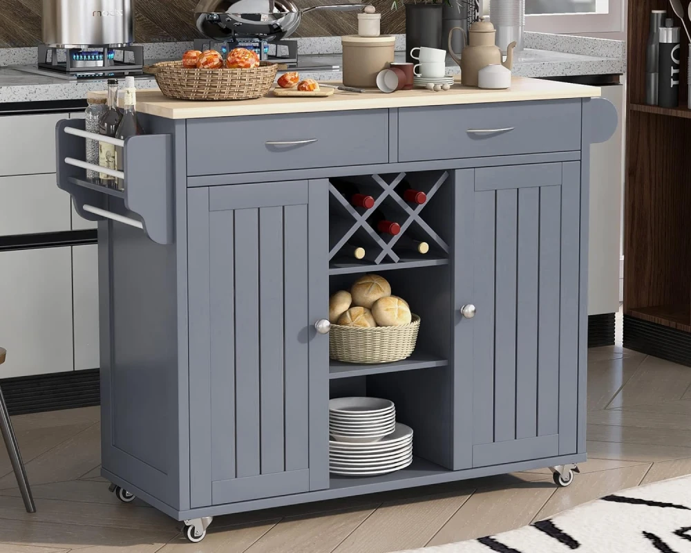 rolling cart kitchen island