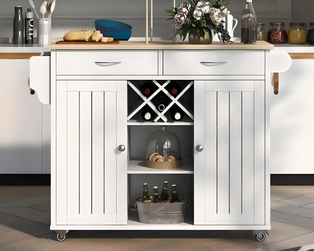 rolling small kitchen island