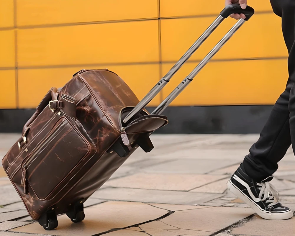 leather carry on bags